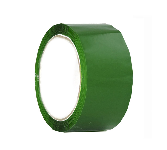 Скотч цветной  зеленый, 48мм, 66м, 45мкм