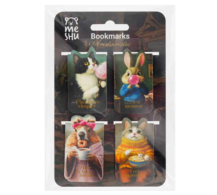 Закладка для книг Meshu «Aristocratic» магнитная, 4шт