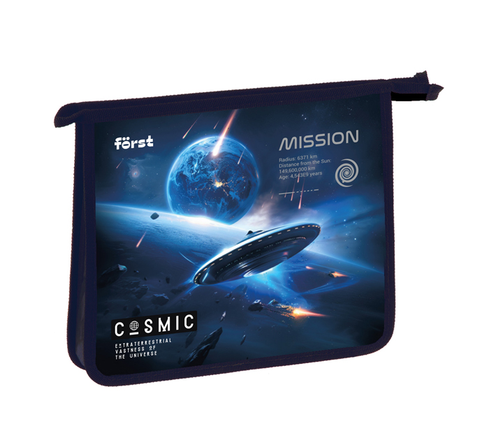 Папка для тетрадей Forst «Cosmic» А5, на молнии, 1 отделение