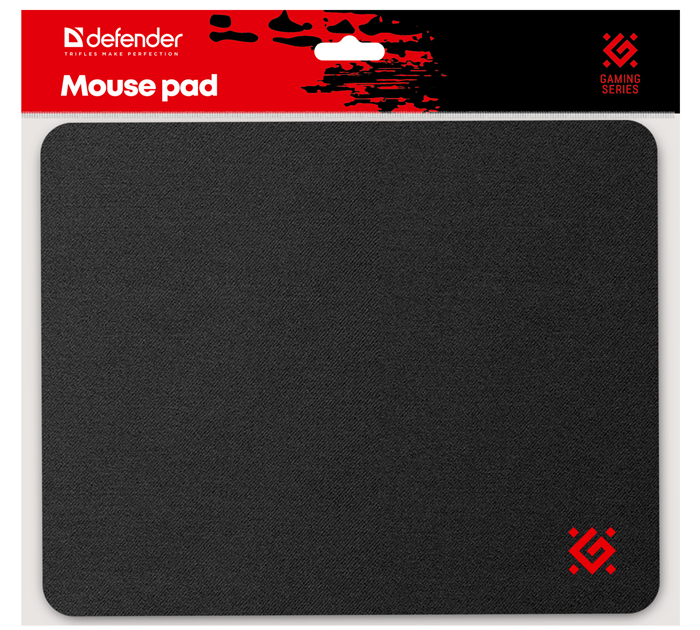 Коврик для мышки Defender «Black One» 200х250х2мм