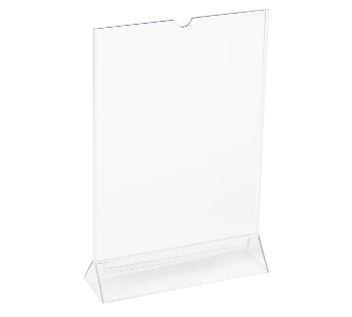 Подставка для рекламных материалов OfficeSpace настольная, А4, двухсторонняя, вертикальная