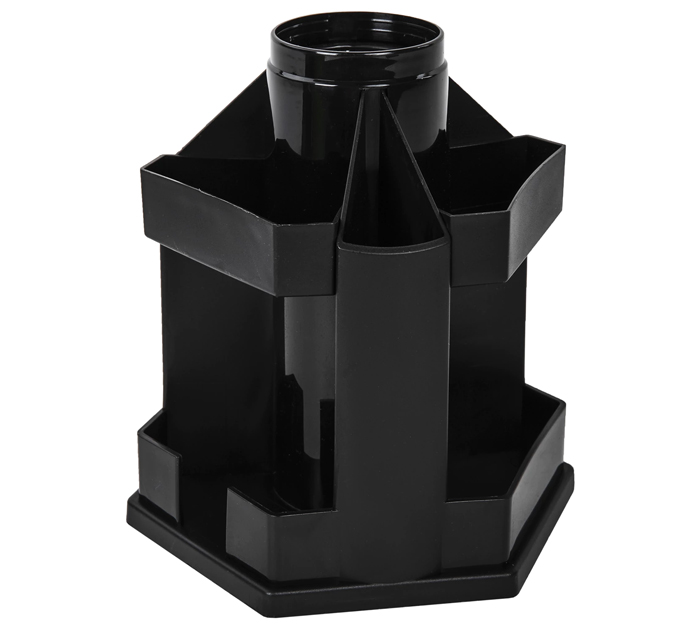 Подставка под канцелярские принадлежности Brauberg «Maxi Desk» 10 отделений, черная