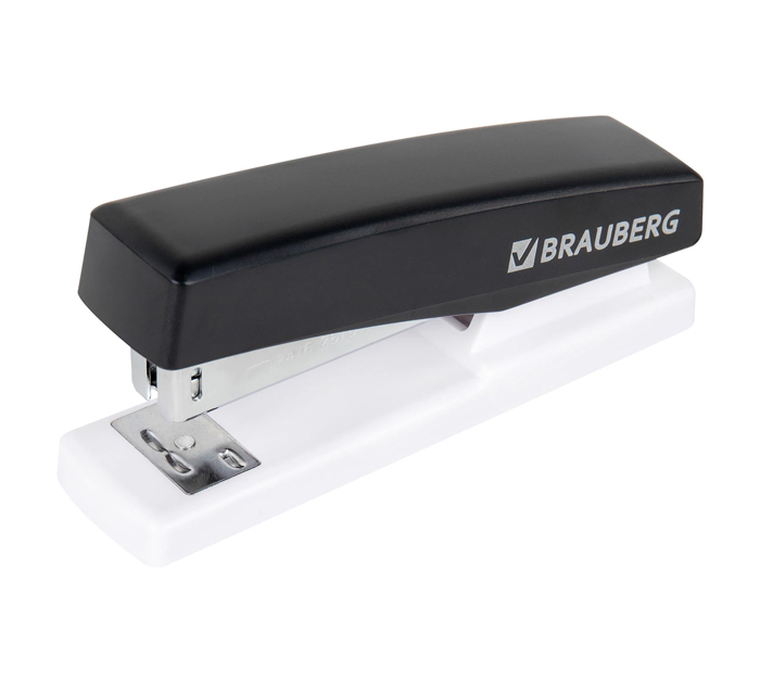 Степлер Brauberg «Style Max» №24/6-26/6, на 30л, черный