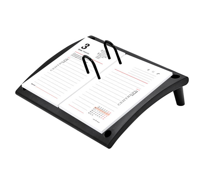 Подставка под календарь Staff «Profit» пластиковая, черная, 220х170х45мм