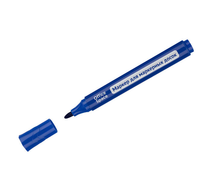 Маркер для белой доски OfficeSpace «Bullet» синий, 2.5мм