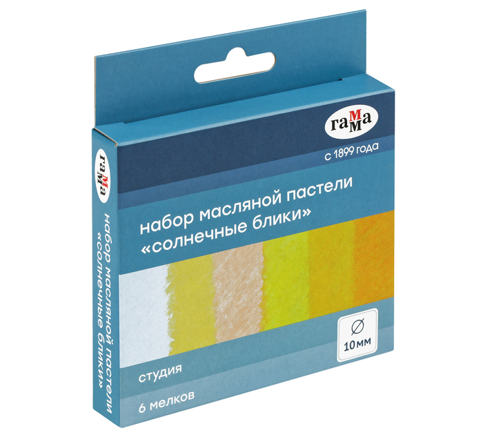 Пастель масляная Гамма «Студия» «Солнечные блики», 6 цветов