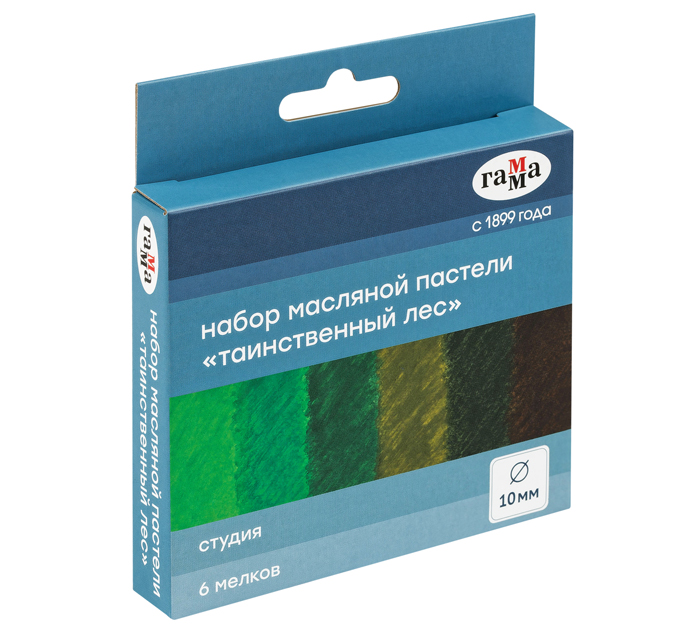 Пастель масляная Гамма «Студия» «Таинственный лес», 6 цветов