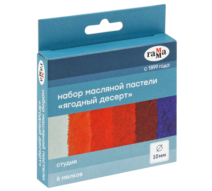 Пастель масляная Гамма «Студия» «Ягодный десерт», 6 цветов