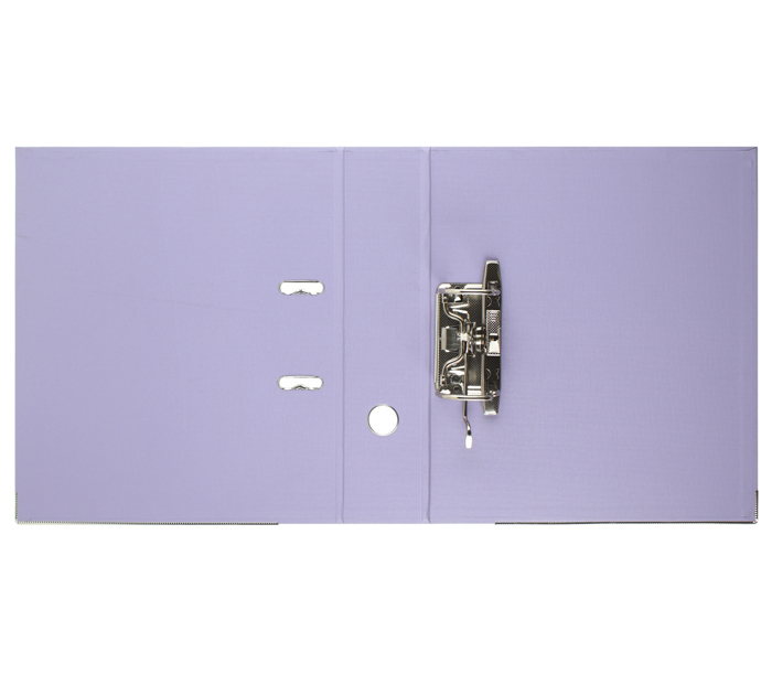 Папка-регистратор Klerk А4, ширина корешка - 75мм, сиреневая, двухстороннее покрытие ПВХ