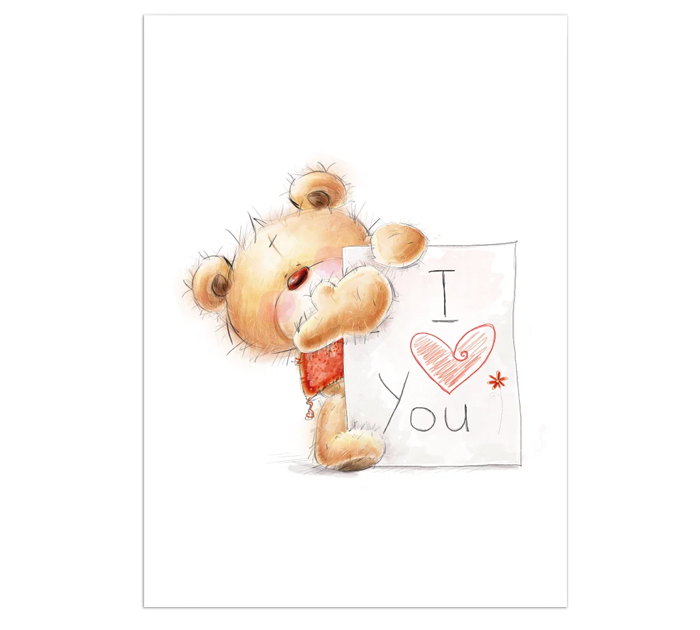 Бирка DecorCenter «I love you» 50х70мм