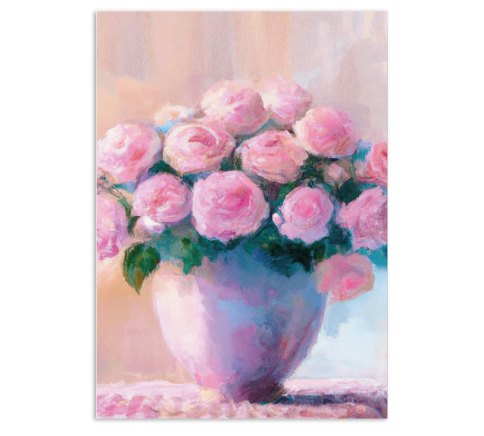 Бирка DecorCenter «Пионы в вазе» 50х70мм