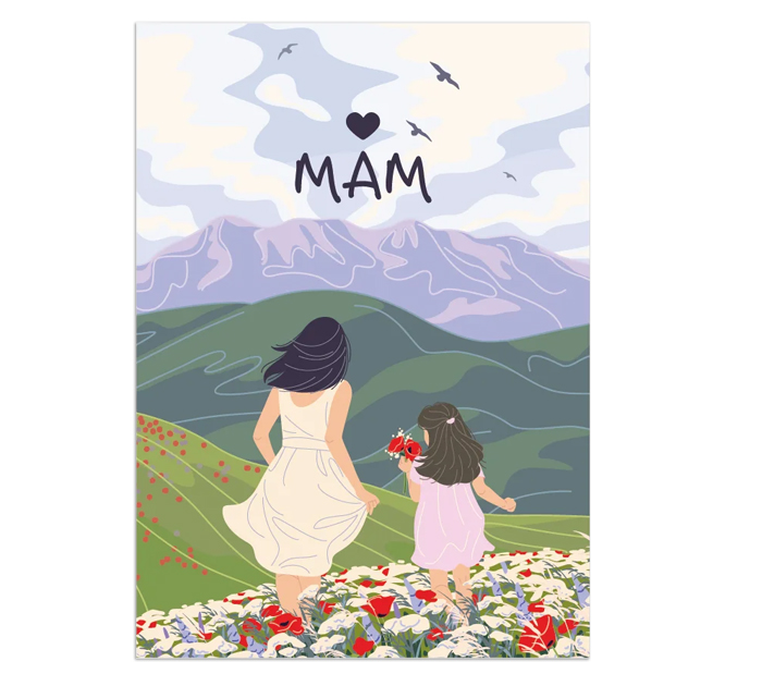 Бирка DecorCenter «Мам» 50х70мм