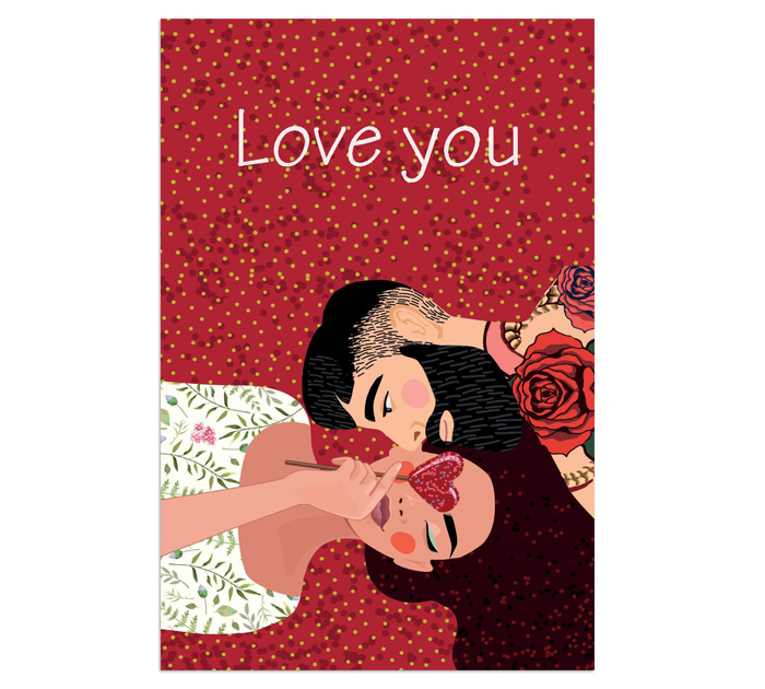 Открытка DecorCenter +конверт, односторонняя, 100х150мм