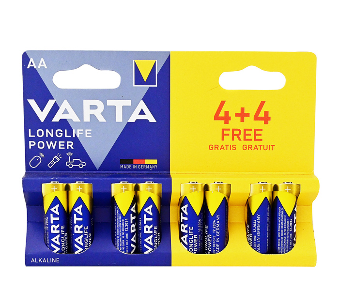 Эл.питания АА LR6 Varta longlife power 8шт.