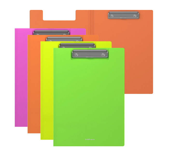 Планшет с разв. А4 полипроп. ассорти Erich Krause 1.3мм