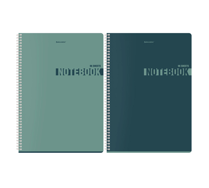 Тетрадь А4   96л, клетка, на спирали, Brauberg «NoteColor»