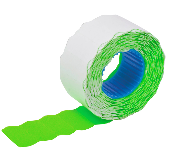 Этикет-лента Brauberg 22х12мм, однострочная, овальная, зеленая, 800шт