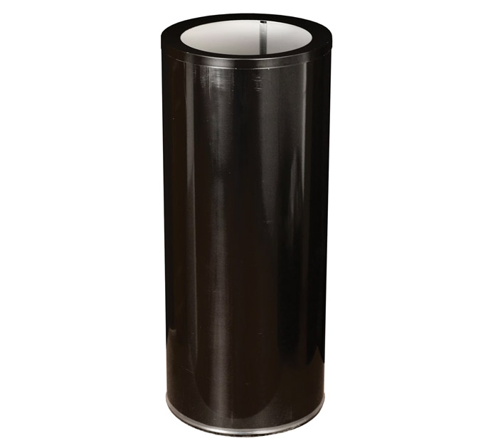 Урна для мусора  30л, металлическая, черная, 600х250х250мм