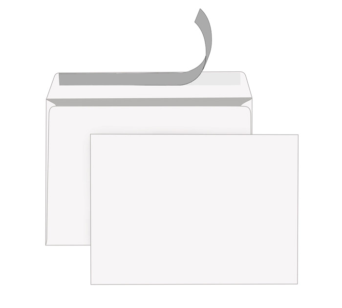 Конверт 229*324, С4 силикон +защита 80г/м2 Staff