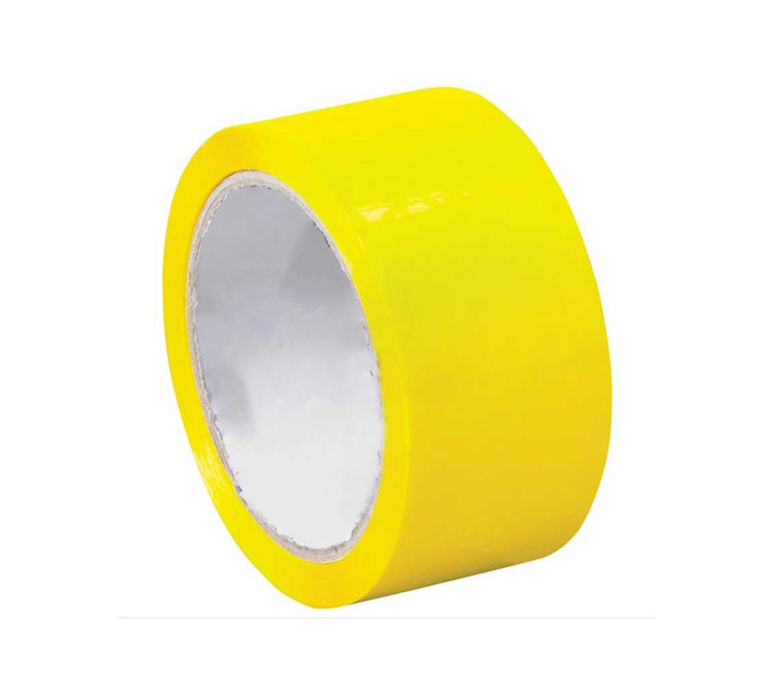 Скотч цветной  желтый, 48мм, 66м, 45мкм