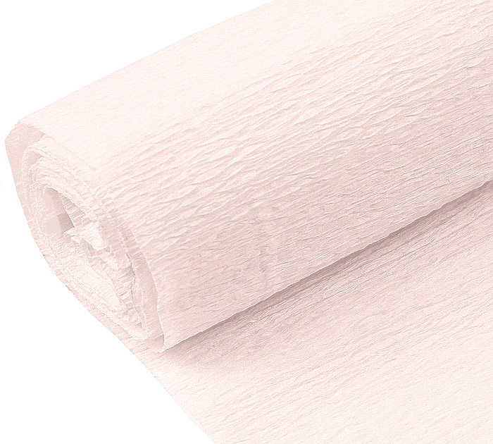Бумага креповая Darvish 50х200см, 80 г/м², бело-розовая