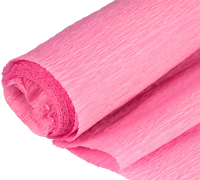 Бум.д/творч.  50*200см. гофр. роз. Darvish