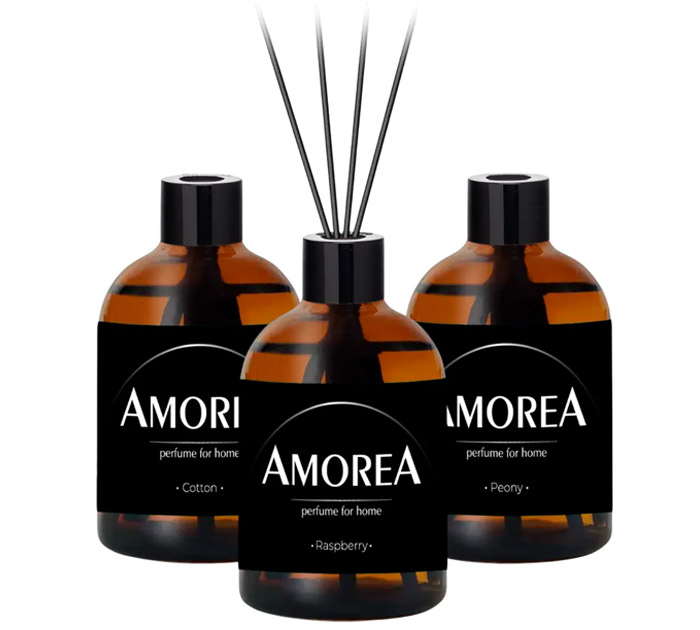 Ароматизатор воздуха Amorea 50мл Жасмин,хлопок,малина