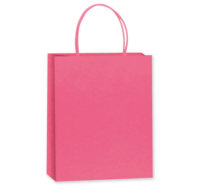 Пакет подарочный Panda Print 260*120*330 крафт ярк.-роз.