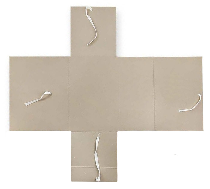 Папка арх.на завязках А4 сер. карт. 150мм с 4 завяз Техком