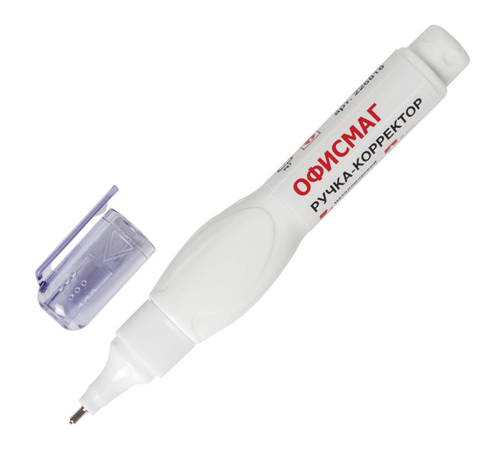 Корректор-ручка Офисмаг металлический наконечник, 8мл
