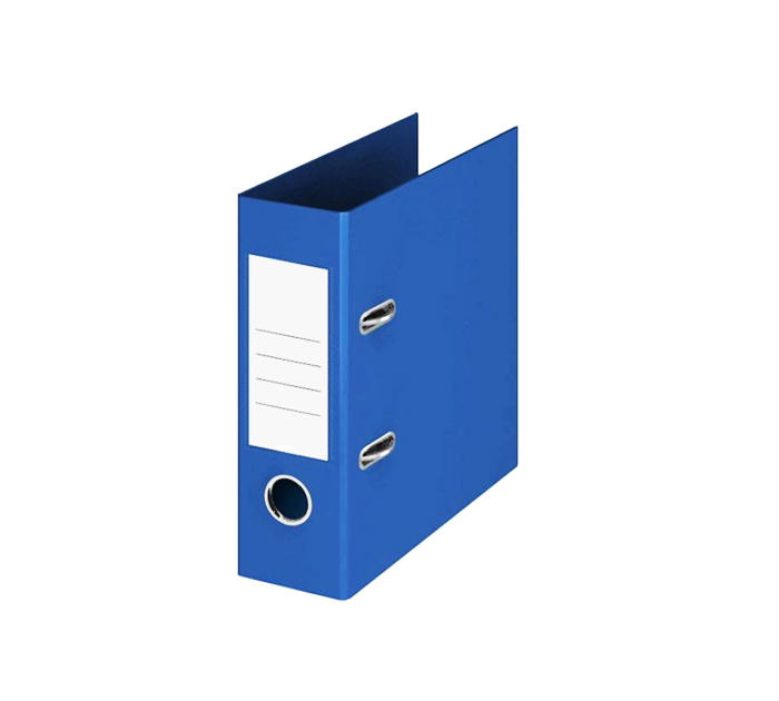 Папка-регистр. А5 70мм син. ПВХ