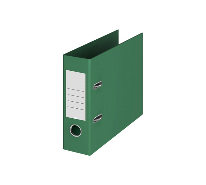 Папка-регистр. А5 70мм зел. ПВХ