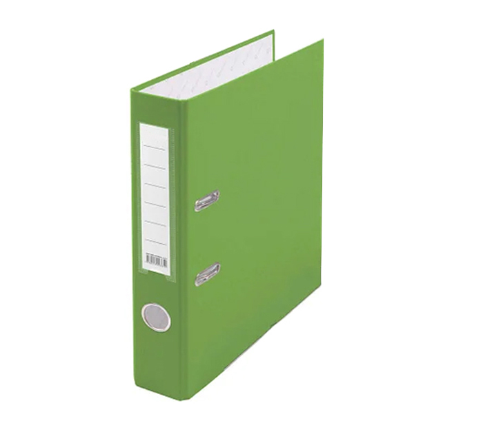 Папка-регистр. А4 50мм св/зел. ПВХ
