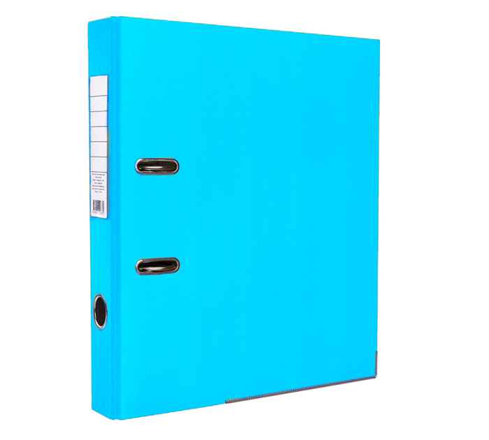 Папка-регистр. А4 50мм св.-голуб. ПВХ