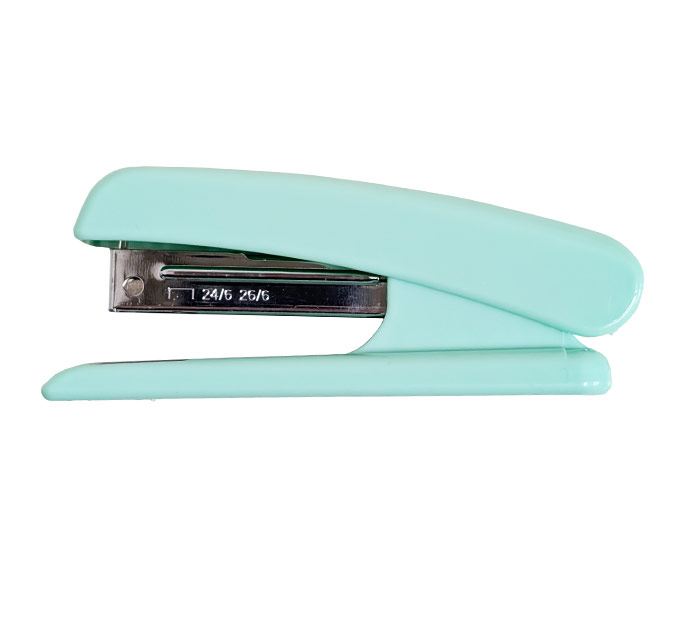 Степлер  №24/6-26/6, на 20л, пластиковый, мятный