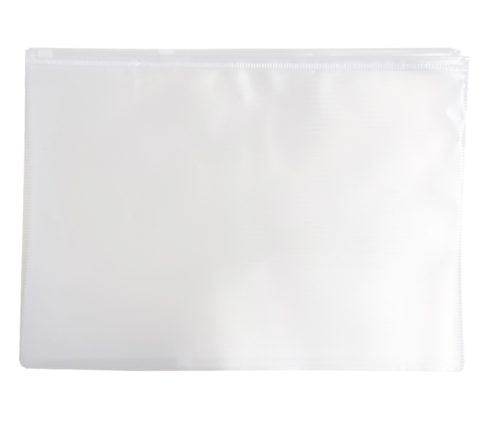 Папка-конв. А4 на zip-молнии полипроп. прозр. 150мкм