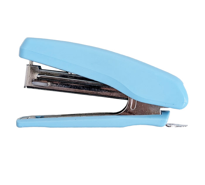 Степлер  №10, на 16л, пластиковый, голубой