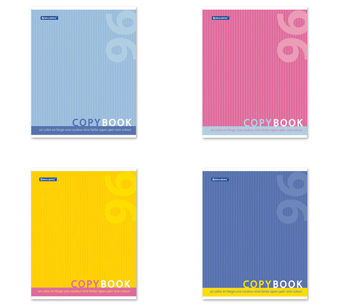 Тетрадь А5 96л клетка Brauberg