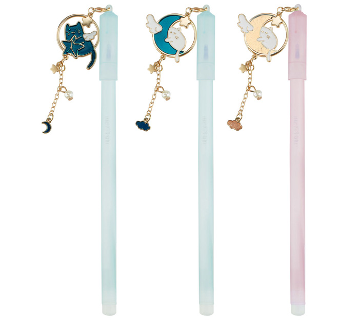 Ручка гел. син. пишет-стирает Meshu Grace cats пишущ.узел 0.5мм