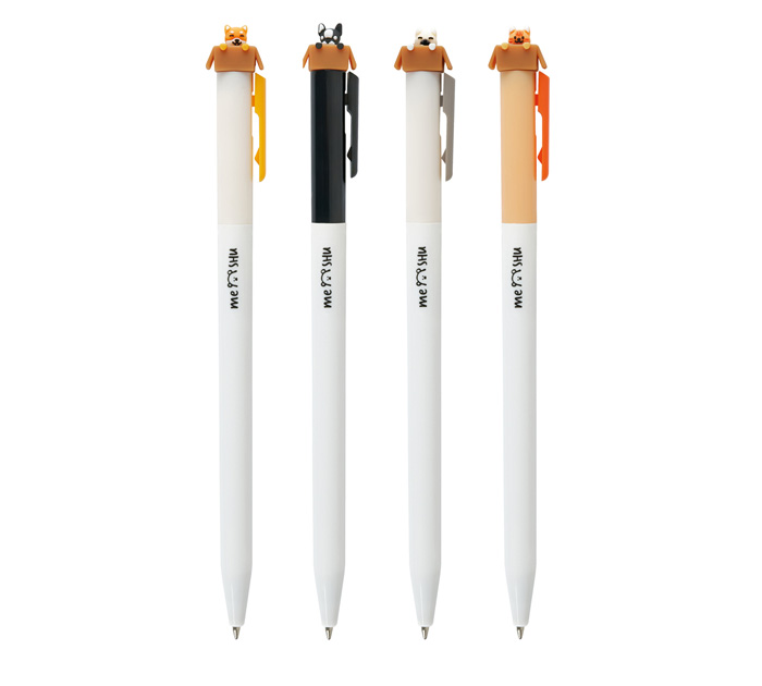 Ручка шар.авт. син. Meshu Meow&Woof пишущ.узел 0.7мм