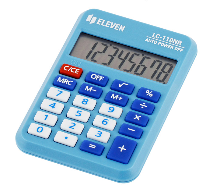 Калькулятор  8 разрядов Eleven голуб.