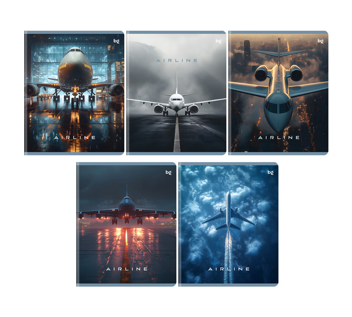 Тетрадь А5 96л клетка BG Аэропорт