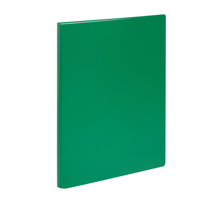 Папка с файлами  30 карманов А4 пласт. зел. 500мкм  17мм Стамм
