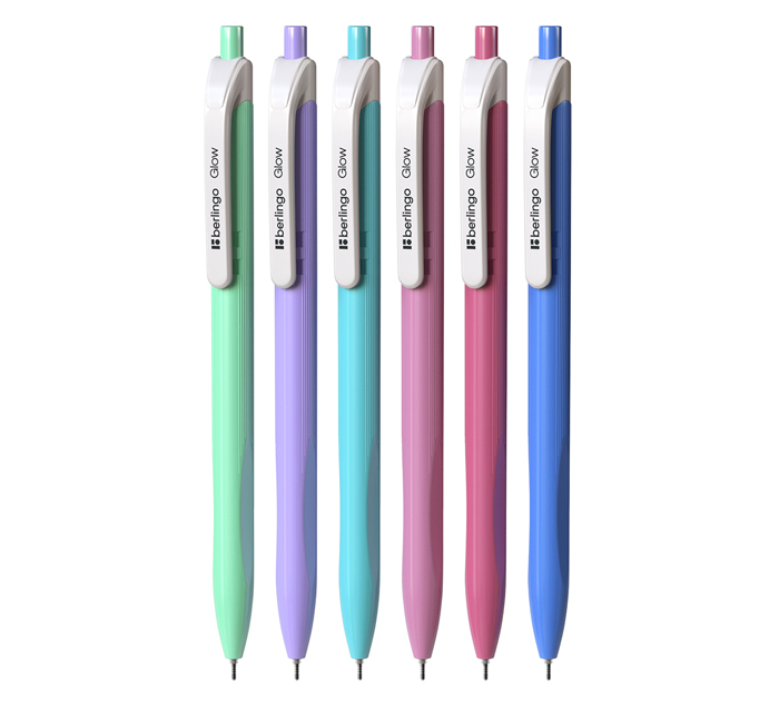 Ручка шар.авт. син. Berlingo пишущ.узел 0.7мм корп.ассорти Metallic XL