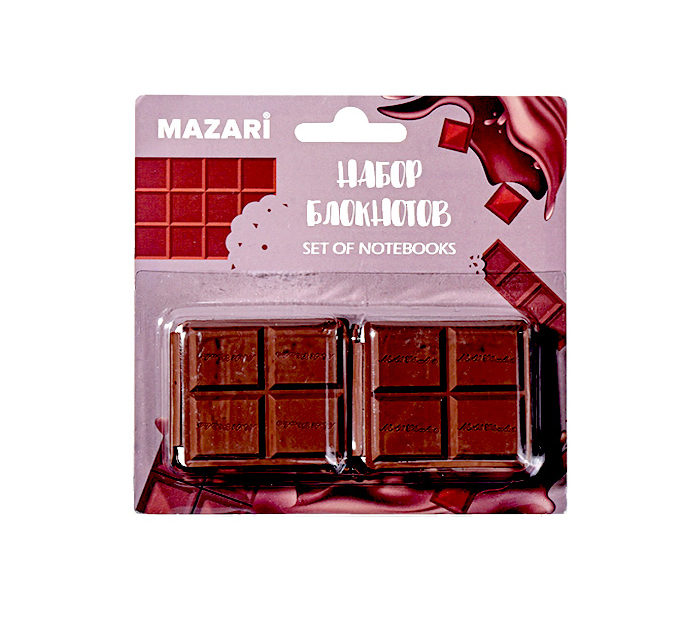 Блокнот Mazari CHOCOLATE 64л. 2шт. аромат.