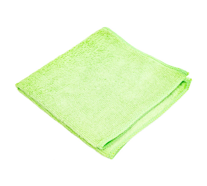 Салфетка д/уборки микрофибра 30*30см зел. 220г/м2 Optiline