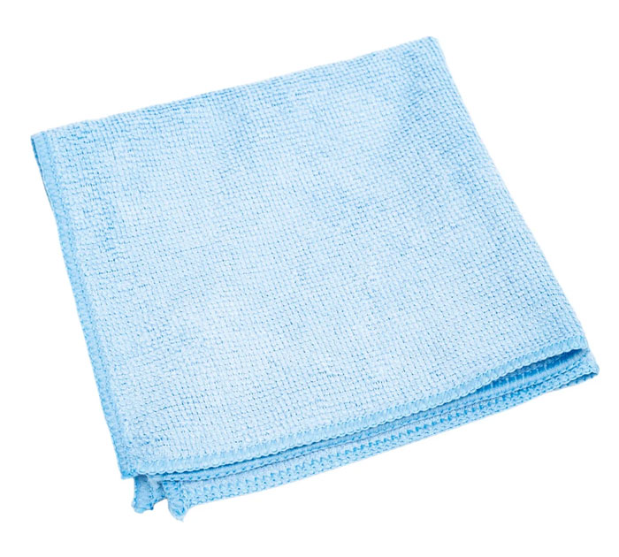 Салфетка д/уборки микрофибра 30*30см голуб. 220г/м2 Optiline