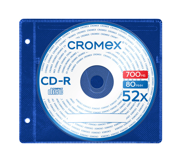 Диск CD-R 700МБ  52х в конверте Cromex