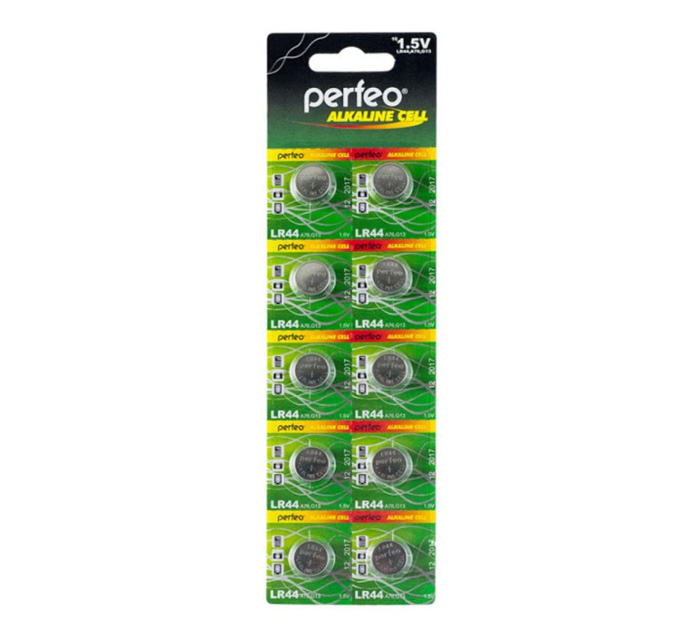 Эл.питания Perfeo AG13/10B LR44 Alkaline 1.5V  1шт.