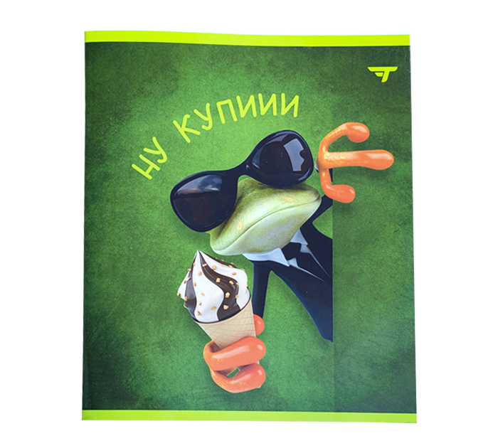 Тетрадь А5 48л клетка, Тетрадофф «Лягушки»